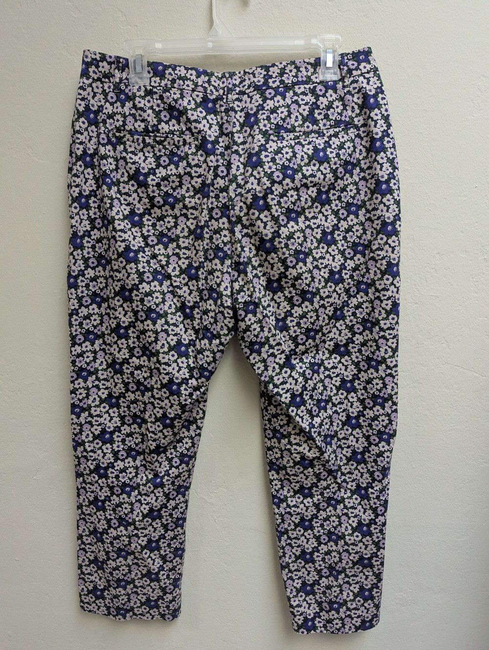 Wildfang Floral Cropped Trousers Size 10 - Picture 2 of 5